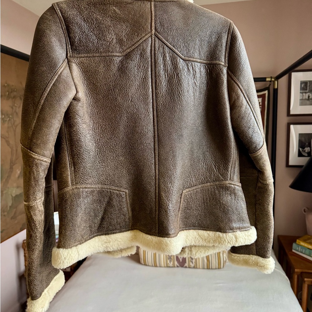 Ted Baker Leather Shearling Jacket - image 2